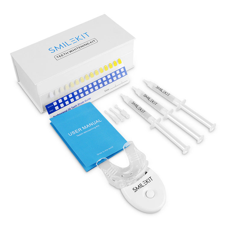 Teeth Whitening Gel Kit with Small Light: Effective Dental Whitening